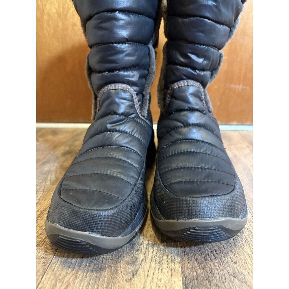 NORTH FACE Girls Size 4 Amore‎ II Winter Boots Navy Blue Water Resistant Warm - Picture 6 of 9